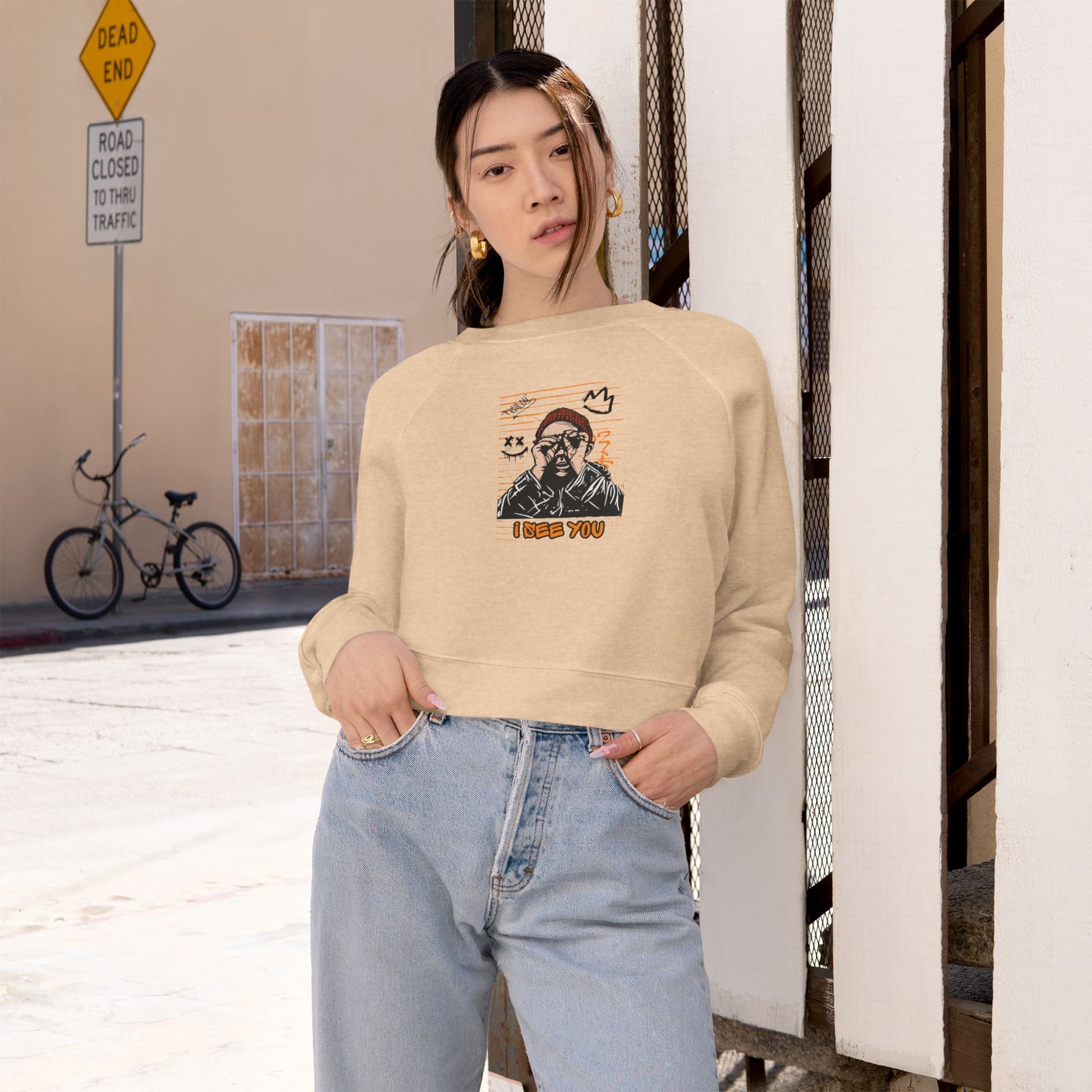 Women's Cropped Fleece Pullover
