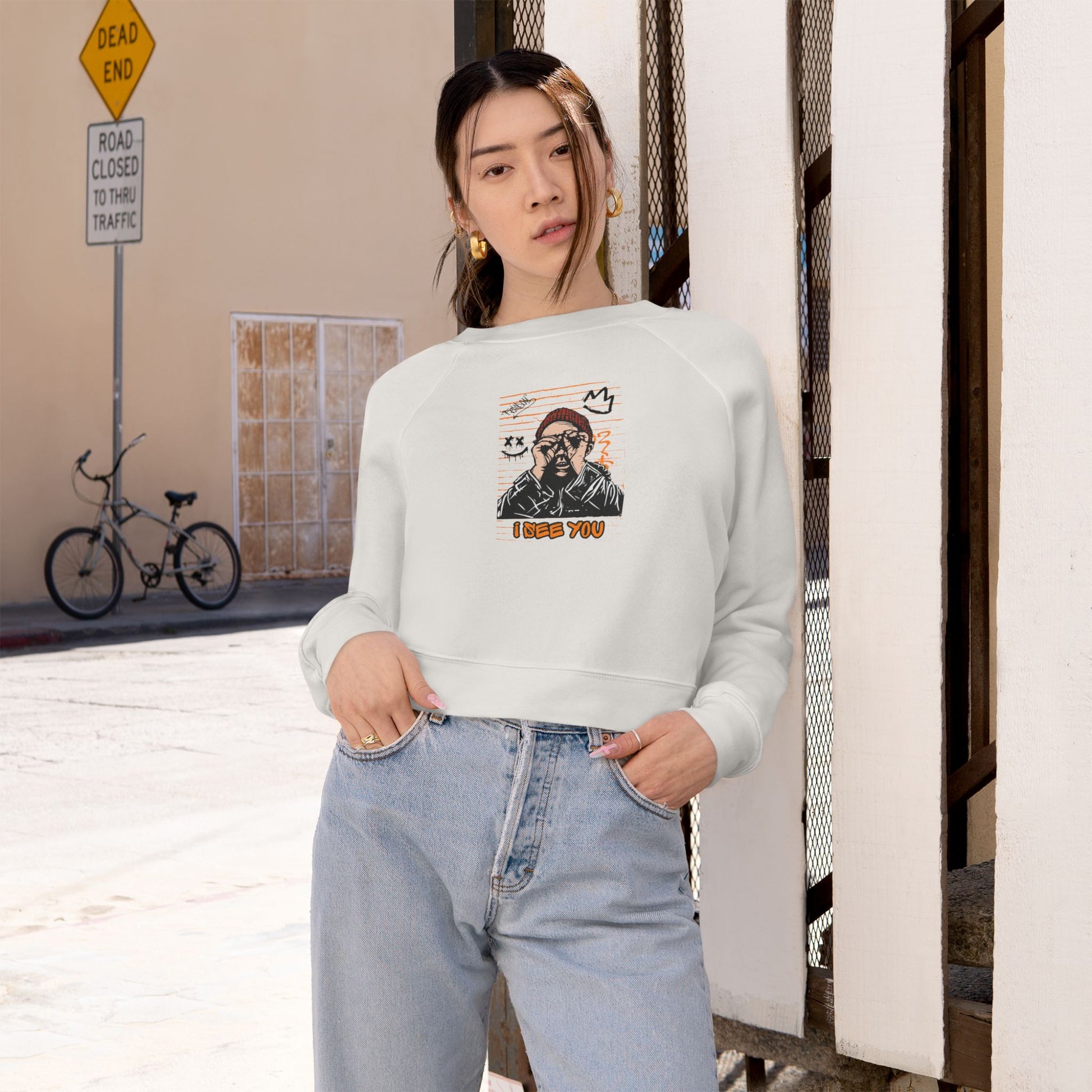 Women's Cropped Fleece Pullover