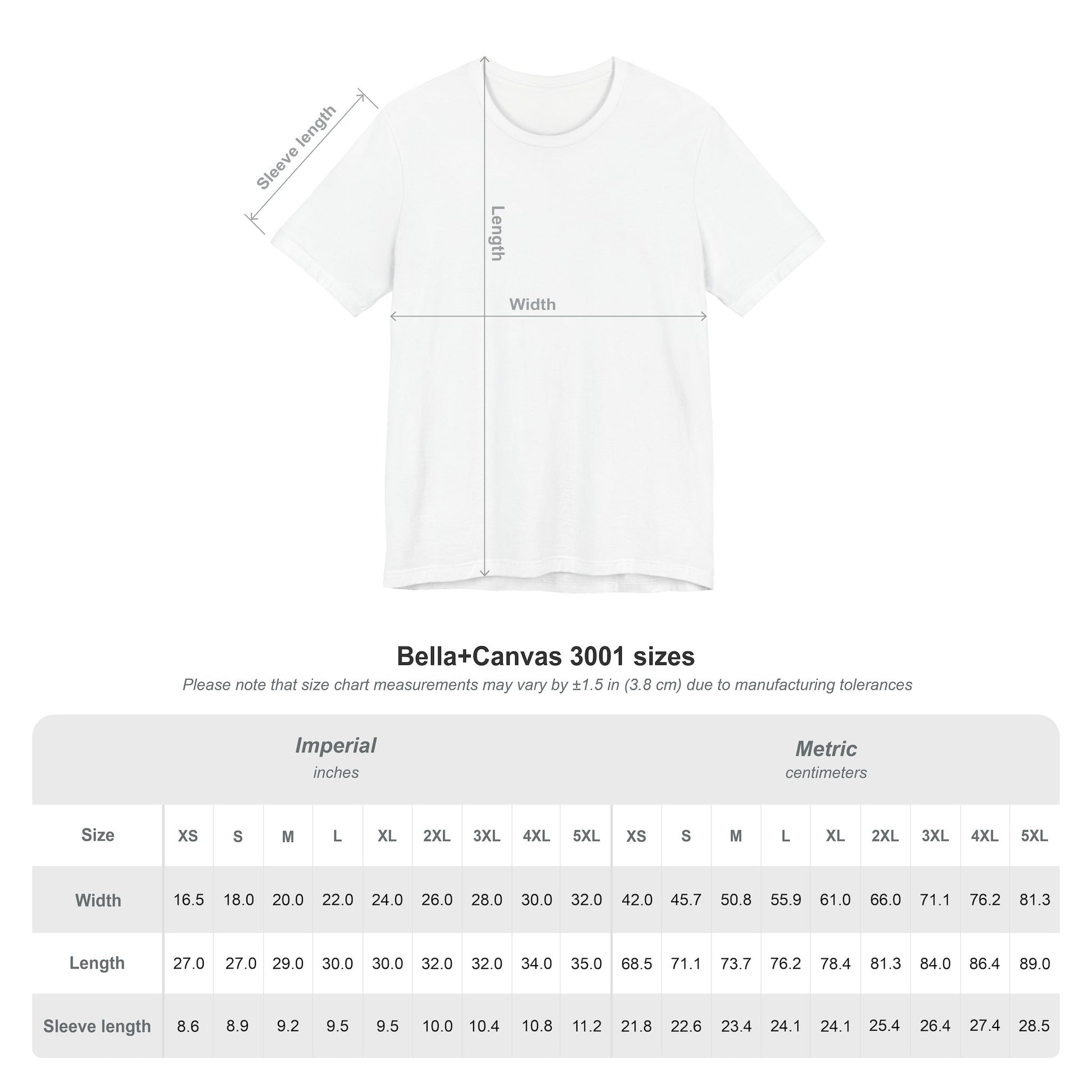 Unisex Jersey Short Sleeve Tee
